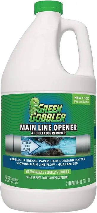 Green Gobbler Ultimate Main Line Drain Opener — 64 fl oz