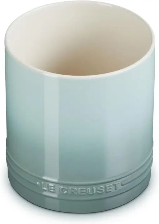 Le Creuset Signature Stoneware Straight-Wall Utensil Crock, 1 qt — Sea Salt