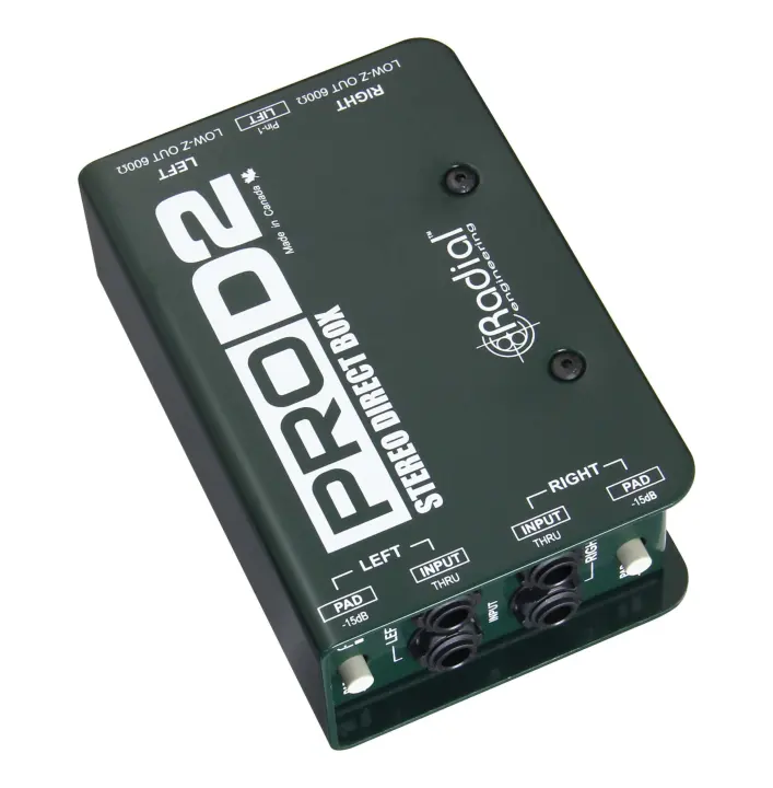 ProD2 Passive Stereo Direct Box — 2-Channel DI Unit